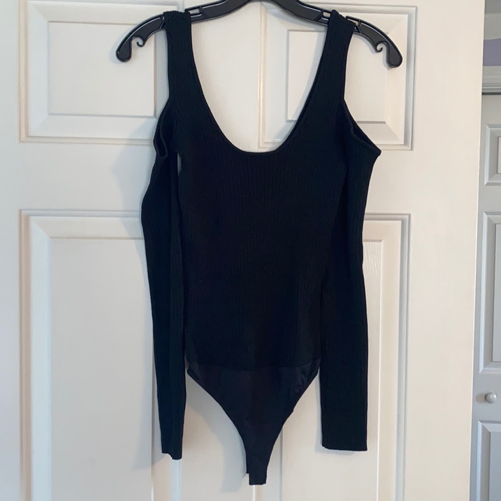 Intermix cold shoulder bodysuit size small